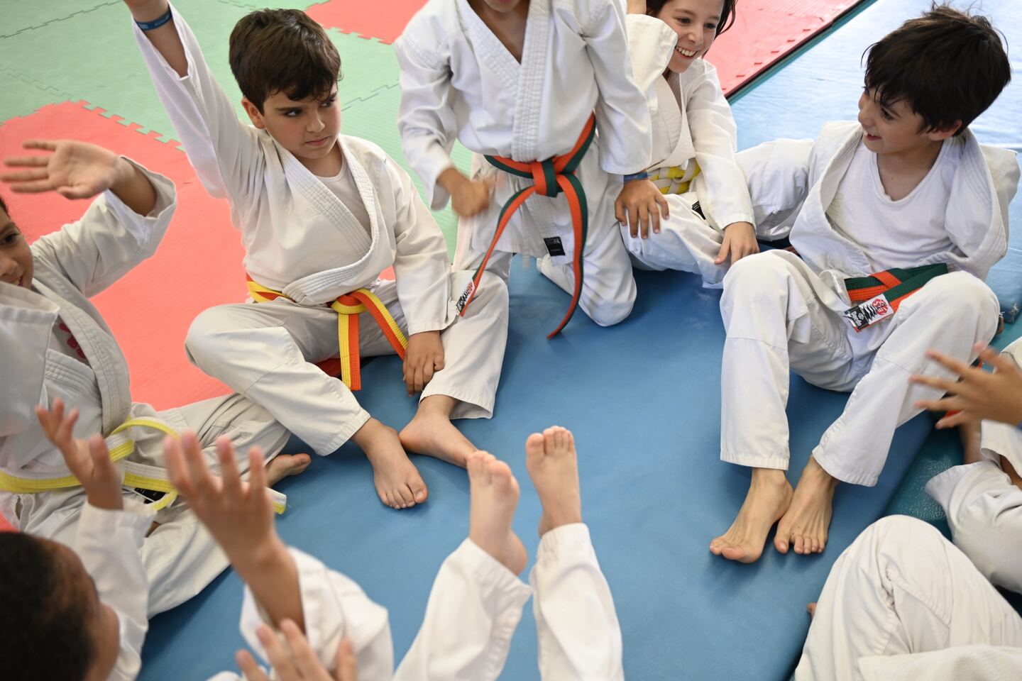 Crianças do Clube de Judo 2009 no tatami